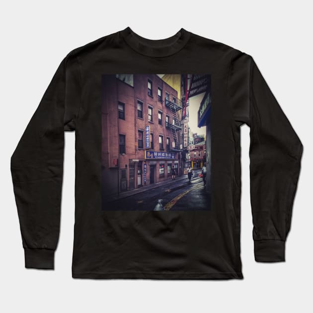 Chinatown, Manhattan, NYC Long Sleeve T-Shirt by eleonoraingrid